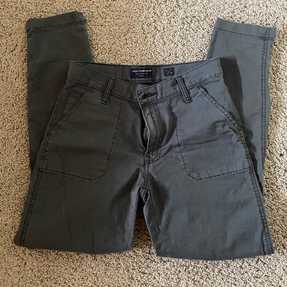 Lucky pants. Real pockets.